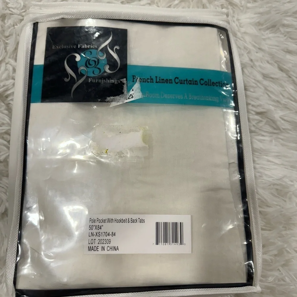 Exclusive Fabrics & Furnishing 100% French Linen single curtain ( 1 )